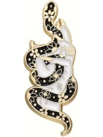 Snake Wrapped Around Hand Enamel Pin