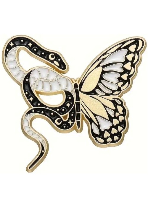 Transforming Butterfly Enamel Pin