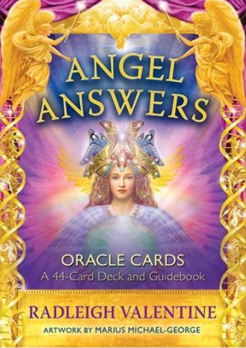 Angel Answers Oracle Cards : A 44-Card Deck and Guidebook 2nd Edition by Radleigh Valentine