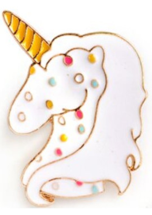 Spotty Unicorn Enamel Pin