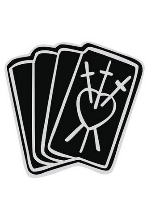 Three of Swords Enamel Pin