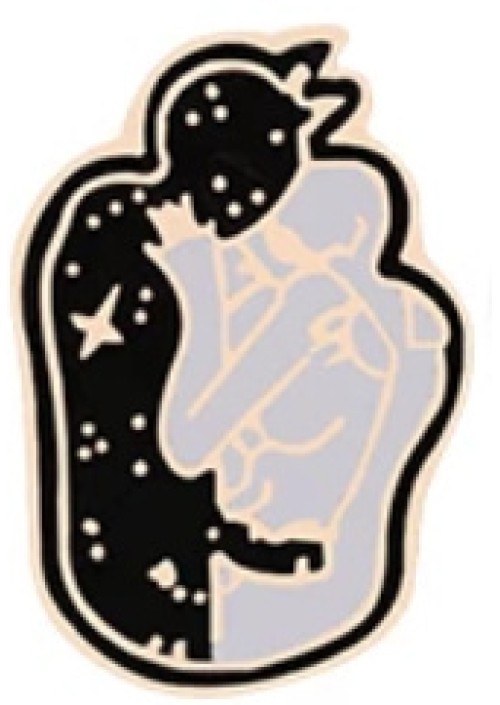 Galaxy Hug Enamel Pin