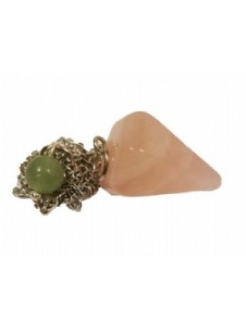 Rose Quartz Crystal Pendulum