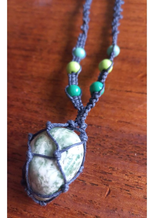 Tree Agate Car Travelling Talisman