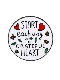 Grateful Heart Enamel Pin 