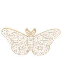 White Butterfly Enamel Pin 