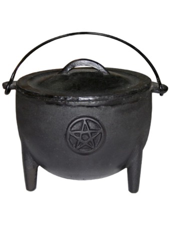 13cm Pentacle Cast Iron Cauldron  