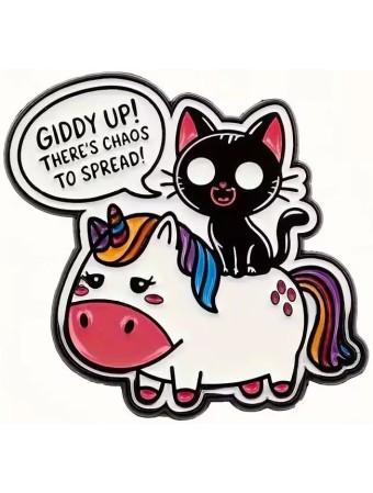 Giddy Up Enamel Pin