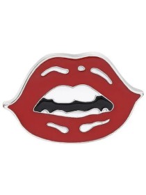 Red Lips Enamel Pin
