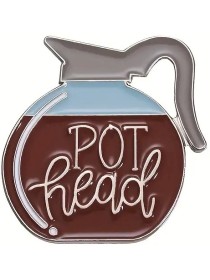 Pot Head Enamel Pin